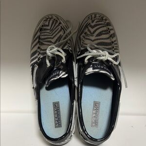 Sperry Zebra Print Boat Shoes